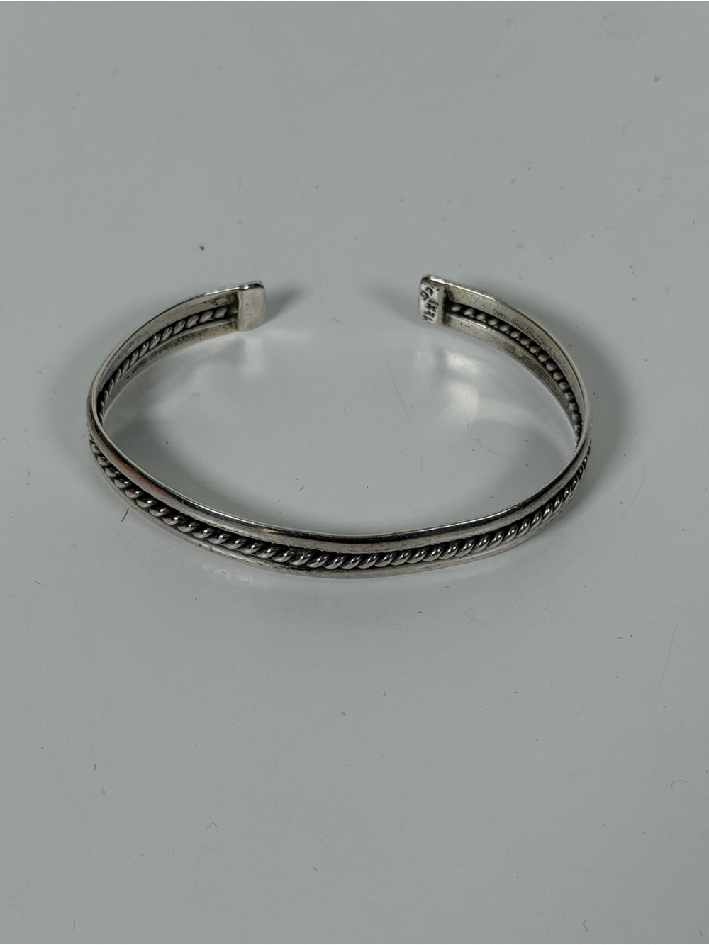Vintage Sterling Silver 925 Cuff Bracelet Made In Mexico